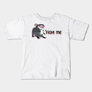 Existential Rage Opossum Screaming Fight Me Kids T-Shirt